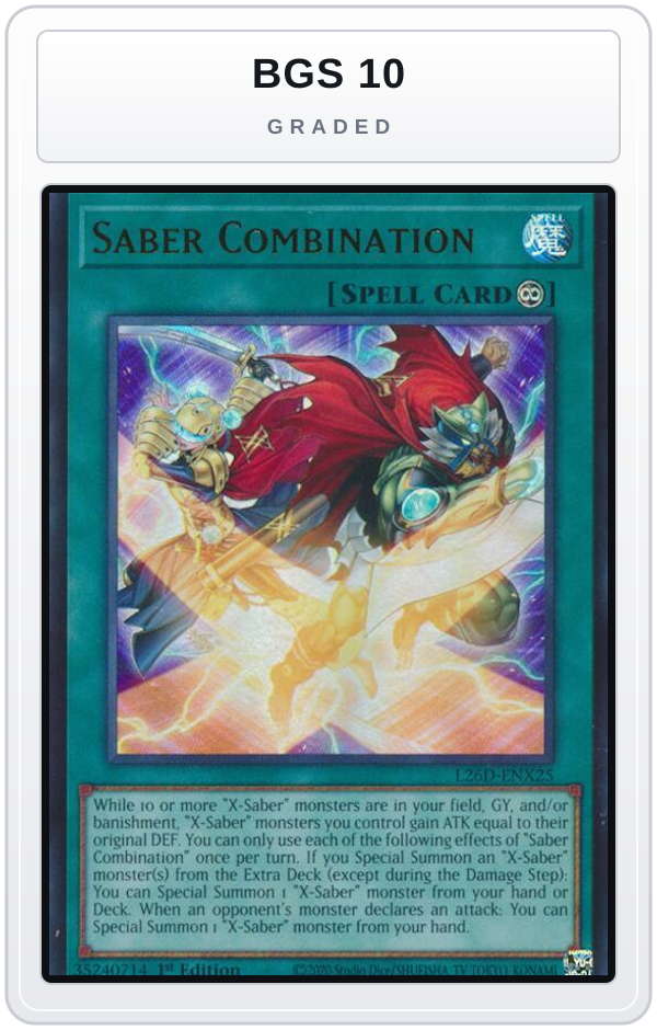 Graded - Saber Combination — BGS 10 graded overlay