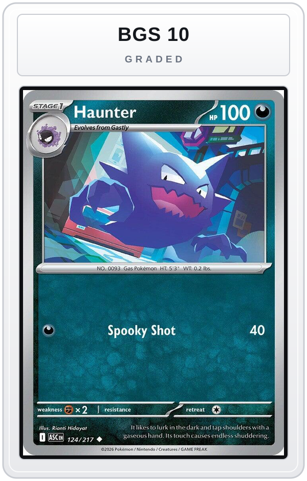 Graded - Haunter — BGS 10 graded overlay