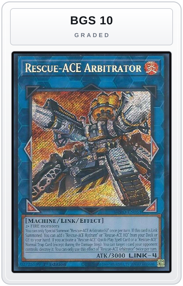 Graded - Rescue-ACE Arbitrator — BGS 10 graded overlay