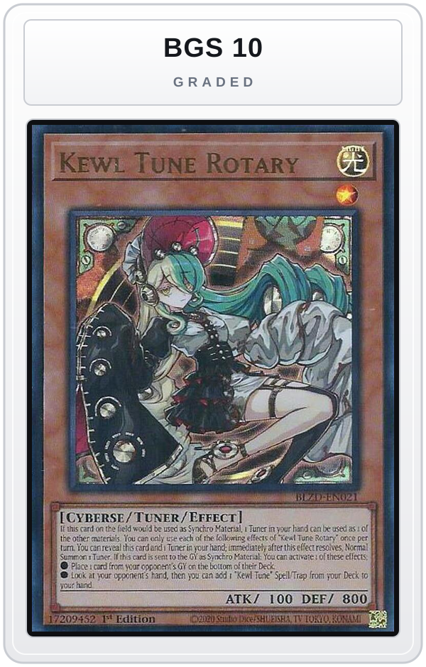 Graded - Kewl Tune Rotary — BGS 10 graded overlay
