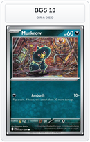 Graded - Murkrow — BGS 10 graded overlay