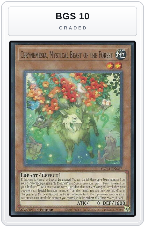 Graded - Cerynemesia, Mystical Beast of the Forest — BGS 10 graded overlay