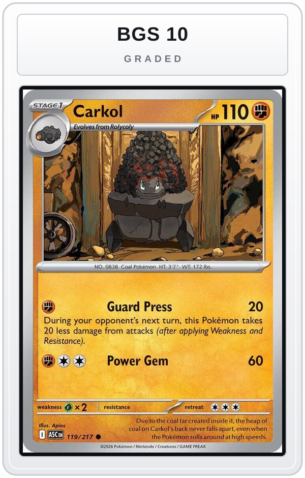 Graded - Carkol — BGS 10 graded overlay