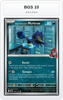 Graded - Team Rocket's Murkrow — BGS 10 graded overlay