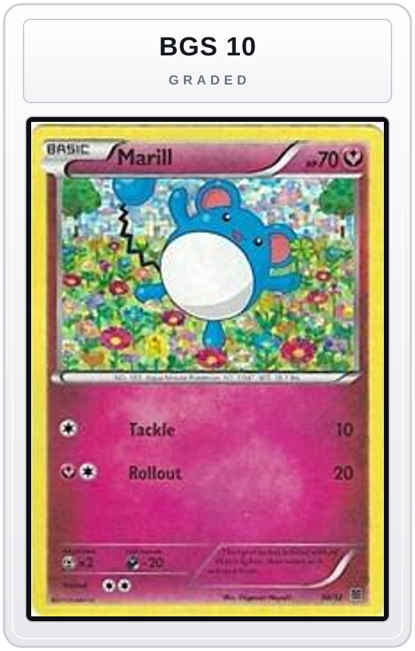 Graded - Marill - 10/12 — BGS 10 graded overlay