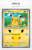 Graded - Pikachu - 050/128 — BGS 10 graded overlay