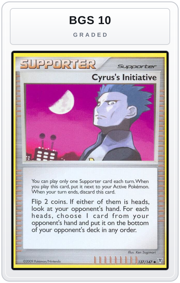 Graded - Cyrus's Initiative — BGS 10 graded overlay