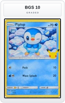 Graded - Piplup - 20/25 — BGS 10 graded overlay