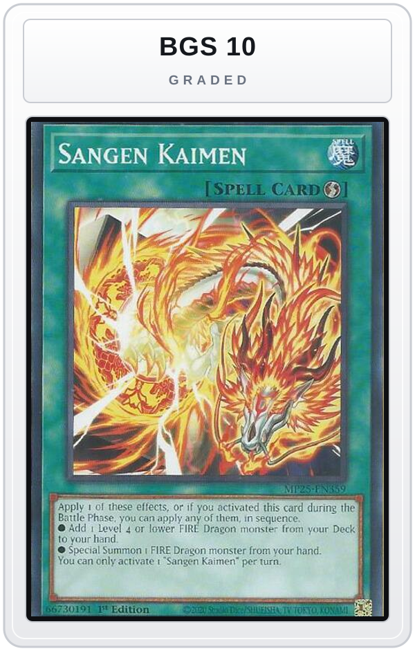 Graded - Sangen Kaimen — BGS 10 graded overlay