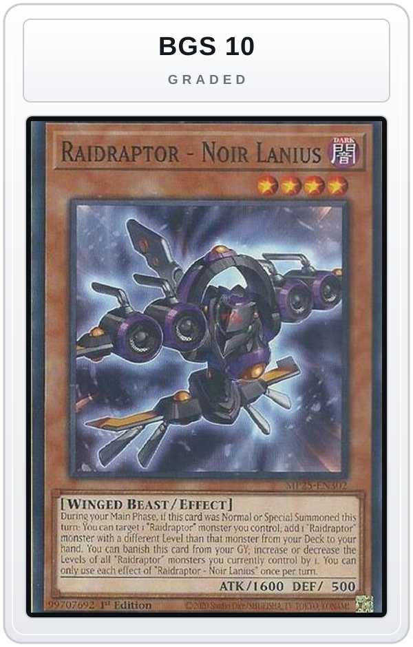 Graded - Raidraptor - Noir Lanius — BGS 10 graded overlay