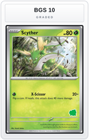 Graded - Scyther — BGS 10 graded overlay