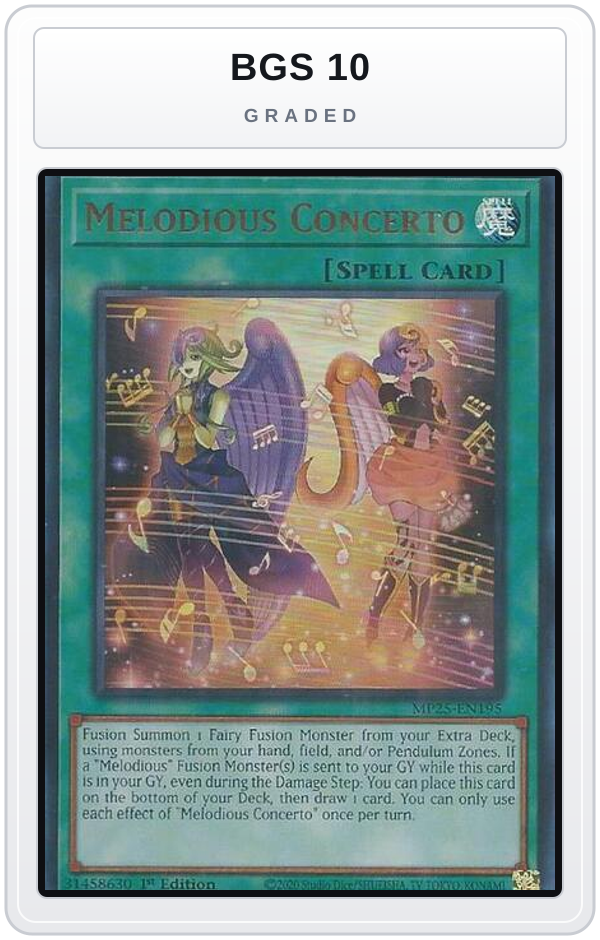 Graded - Melodious Concerto — BGS 10 graded overlay