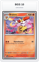 Graded - Braixen — BGS 10 graded overlay