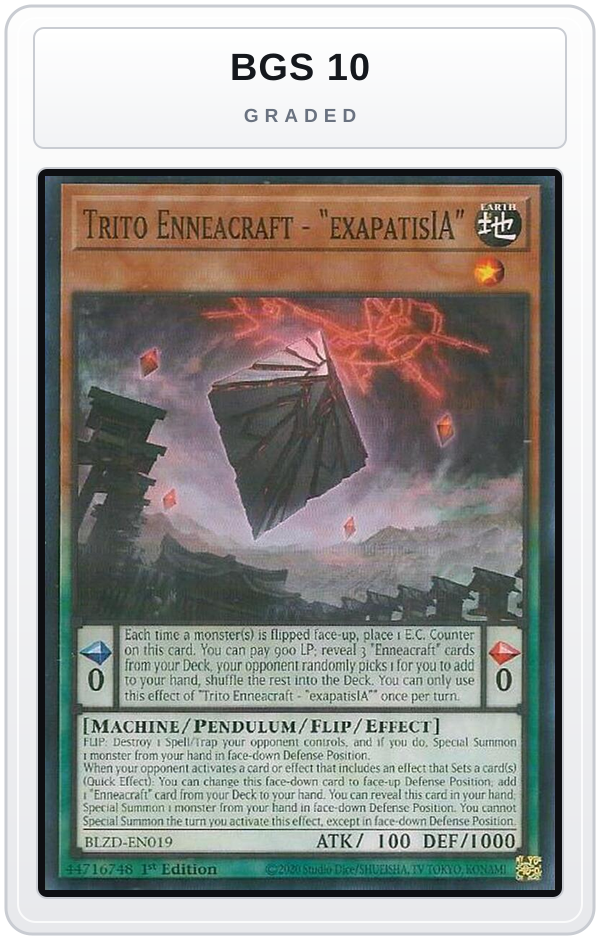 Graded - Trito Enneacraft - "exapatisIA" — BGS 10 graded overlay