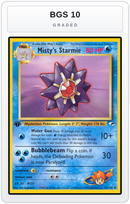 Graded - Misty's Starmie — BGS 10 graded overlay