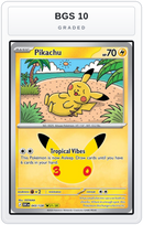 Graded - Pikachu - 043/128 — BGS 10 graded overlay