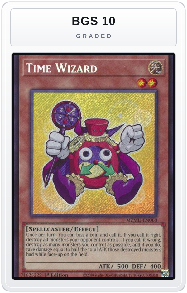 Graded - Time Wizard — BGS 10 graded overlay