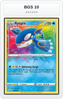 Graded - Kyogre — BGS 10 graded overlay