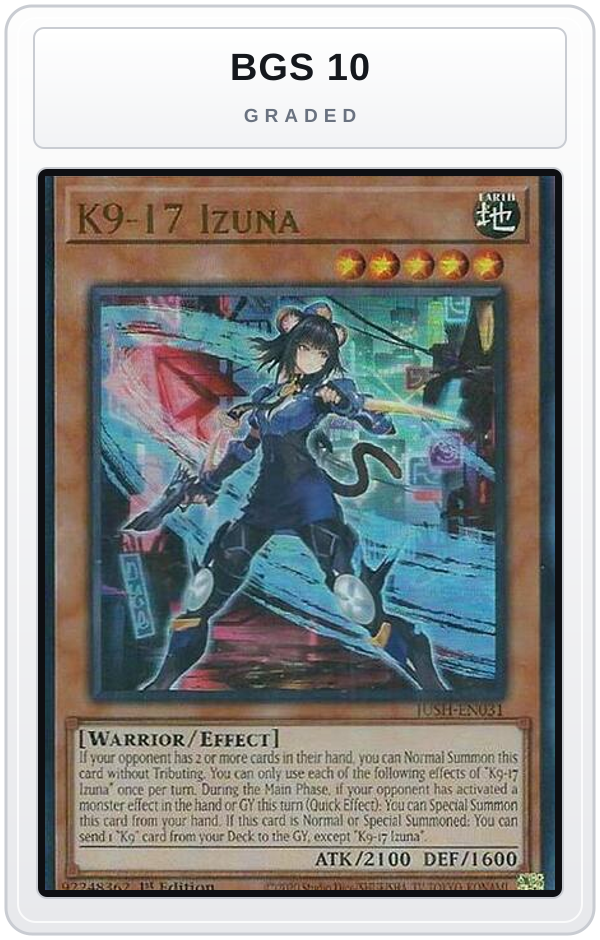 Graded - K9-17 Izuna — BGS 10 graded overlay