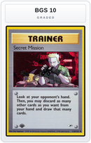 Graded - Secret Mission — BGS 10 graded overlay