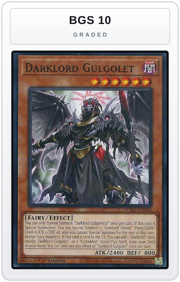 Graded - Darklord Gulgolet — BGS 10 graded overlay