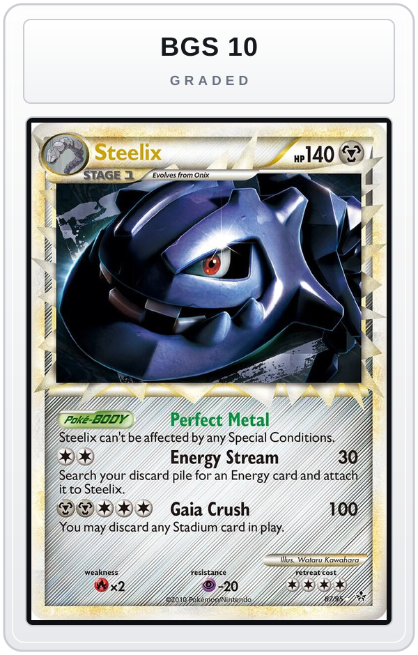 Graded - Steelix (Prime) — BGS 10 graded overlay