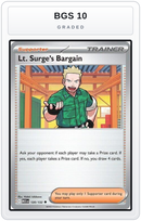 Graded - Lt. Surge's Bargain - 120/132 — BGS 10 graded overlay
