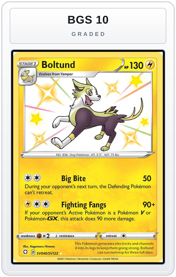 Graded - Boltund — BGS 10 graded overlay