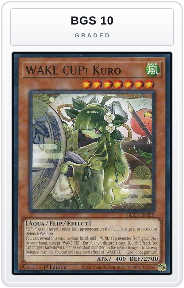 Graded - WAKE CUP! Kuro — BGS 10 graded overlay