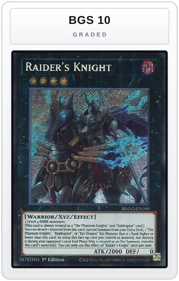 Graded - Raider's Knight — BGS 10 graded overlay