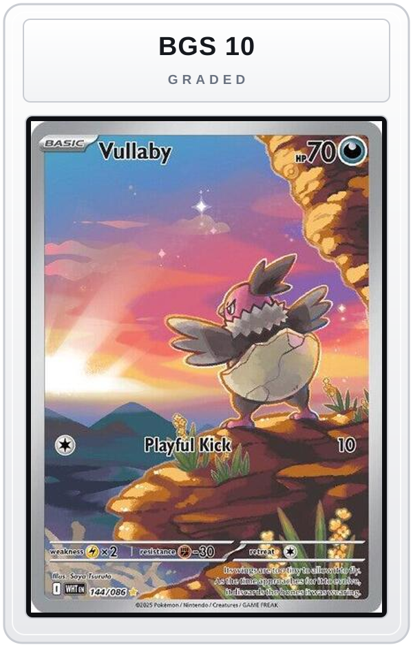 Graded - Vullaby - 144/086 — BGS 10 graded overlay