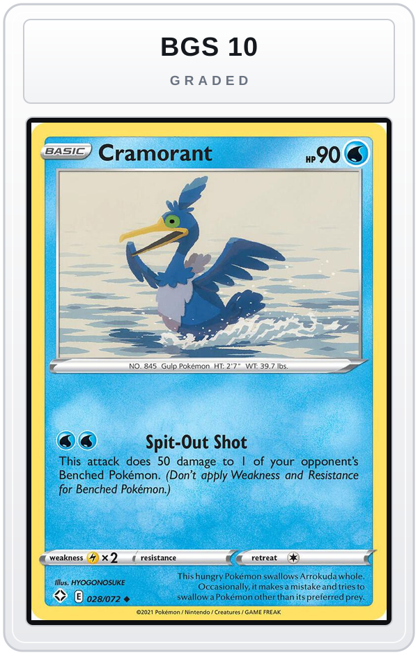 Graded - Cramorant — BGS 10 graded overlay