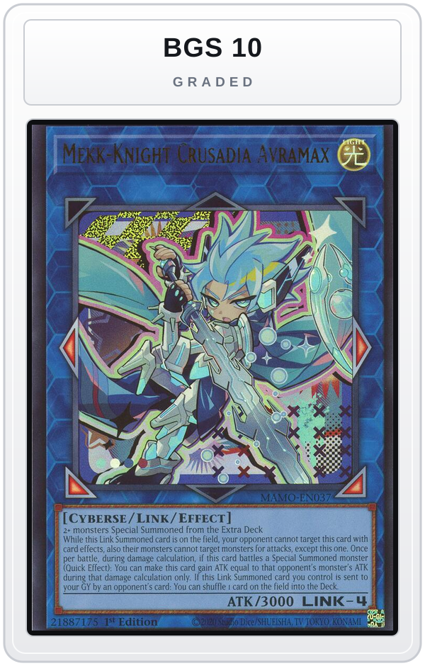 Graded - Mekk-Knight Crusadia Avramax — BGS 10 graded overlay