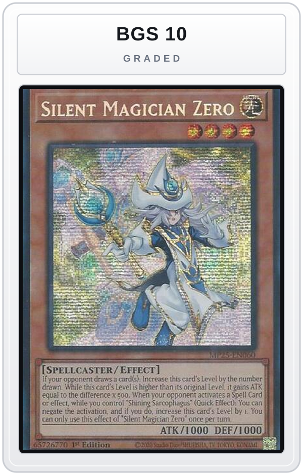 Graded - Silent Magician Zero — BGS 10 graded overlay
