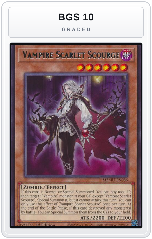 Graded - Vampire Scarlet Scourge — BGS 10 graded overlay