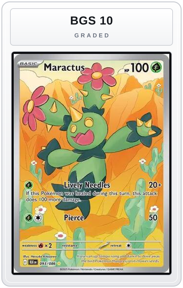 Graded - Maractus - 093/086 — BGS 10 graded overlay
