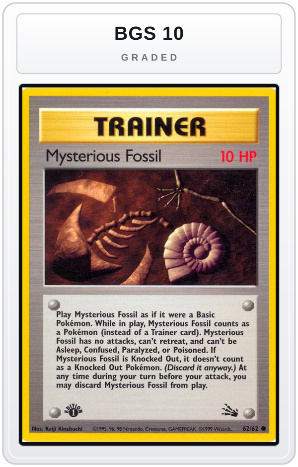Graded - Mysterious Fossil — BGS 10 graded overlay