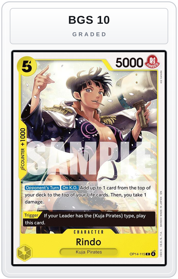 Graded - Rindo — BGS 10 graded overlay