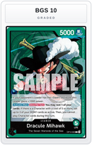 Graded - Dracule Mihawk - OP14-020 — BGS 10 graded overlay