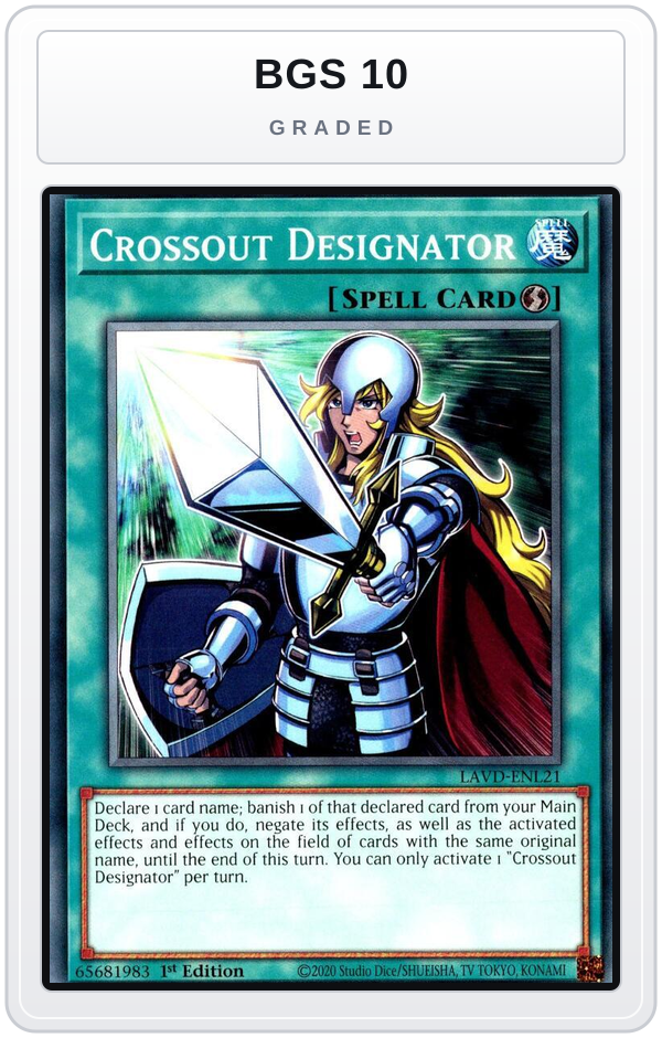 Graded - Crossout Designator — BGS 10 graded overlay