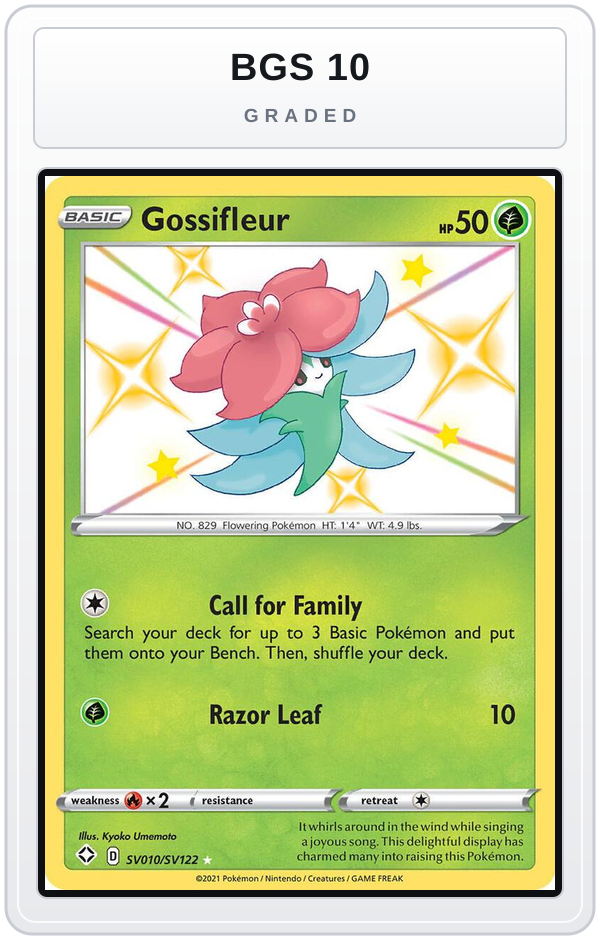 Graded - Gossifleur — BGS 10 graded overlay