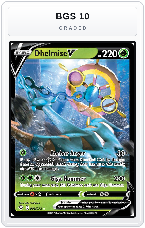 Graded - Dhelmise V — BGS 10 graded overlay
