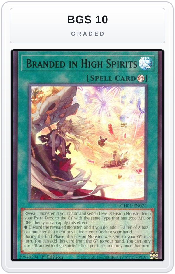 Graded - Branded in High Spirits — BGS 10 graded overlay