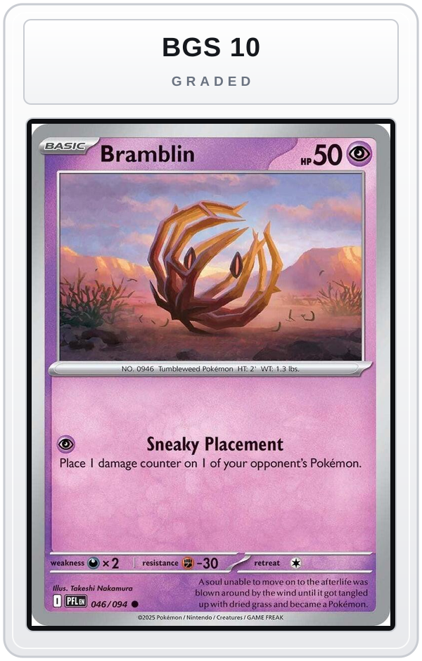 Graded - Bramblin — BGS 10 graded overlay