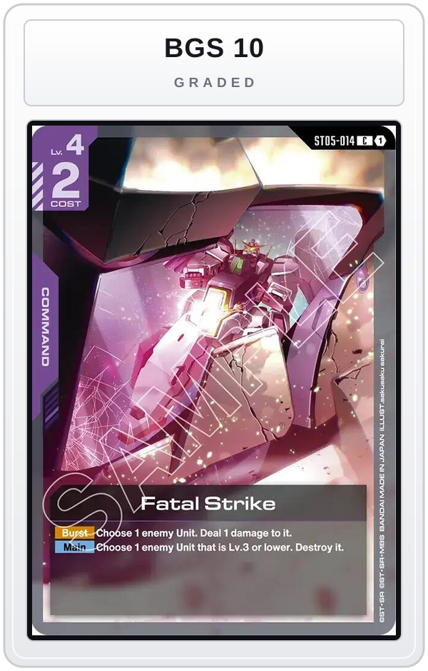 Graded - Fatal Strike — BGS 10 graded overlay