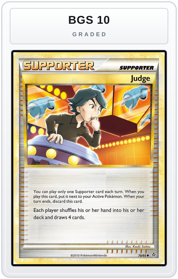 Graded - Judge — BGS 10 graded overlay