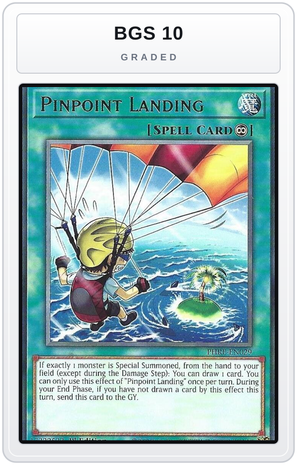 Graded - Pinpoint Landing — BGS 10 graded overlay