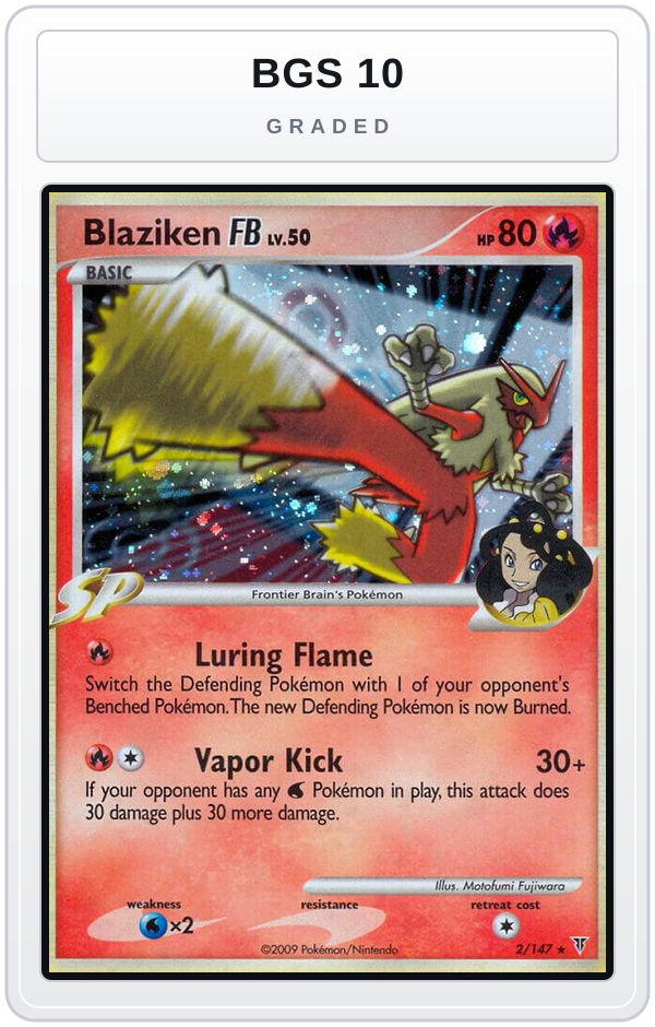 Graded - Blaziken FB — BGS 10 graded overlay