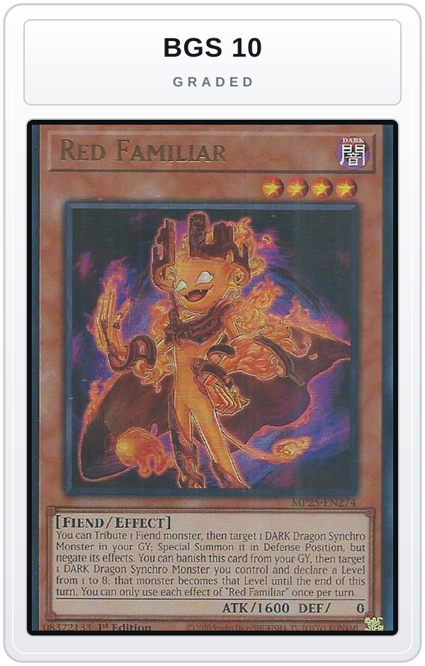 Graded - Red Familiar — BGS 10 graded overlay
