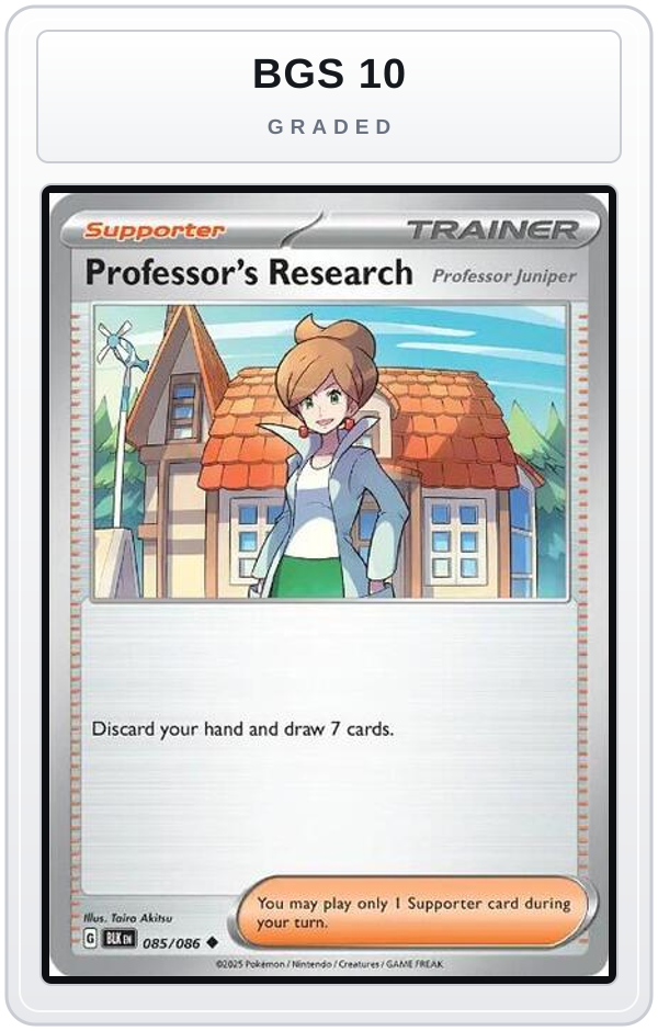 Graded - Professor's Research [Professor Juniper] — BGS 10 graded overlay